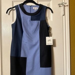 Calvin Klein Sleeveless blue summer dress